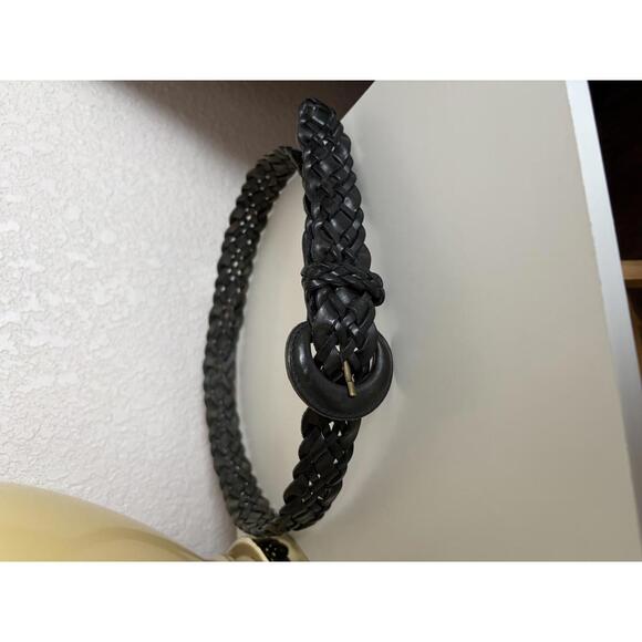 Vintage Omega Braided Genuine Leather Belt Brown Large - Picture 6 of 6